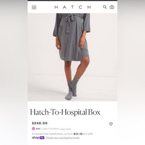 Hatch maternity night gown and robe size 0
